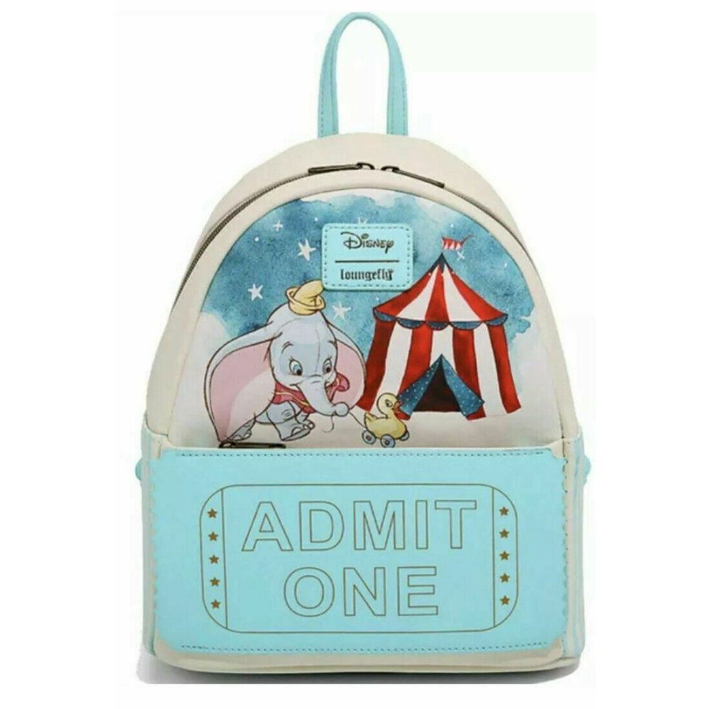 Loungefly Disney Dumbo Mini Backpack Admit One Circus Ticket Bag